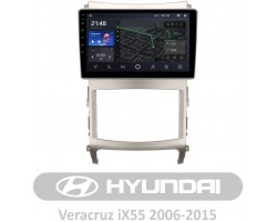 AMS T910 Hyundai Veracruz ix55 (1 Din) 2006-2015 9" Штатна магнітола
