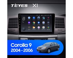 Teyes X1 2+32Gb Toyota Corolla 9 E120 2004-2006 9" Штатная магнитола