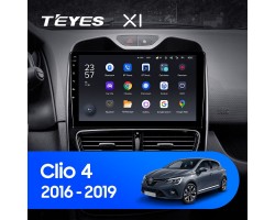 Teyes X1 2+32Gb Renault Clio 4 BH98 KH98 2016-2019 10" Штатная магнитола