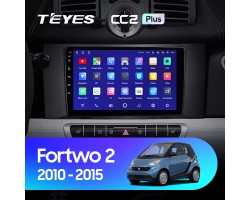 Teyes CC2 PLUS Mercedes Benz Smart Fortwo 2 2010-2015 9" Штатная магнитола