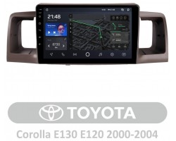 AMS T910 Toyota Corolla E130 E120 2000-2004 9" Штатная магнитола