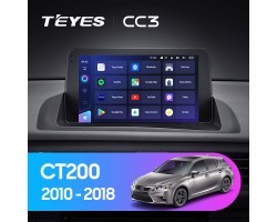 Teyes CC3 Lexus CT CT200 CT200h 2010-2018 9" Штатна магнітола