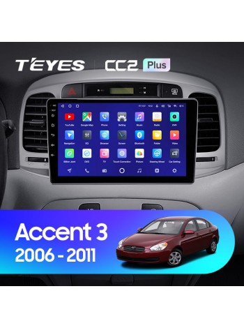 Teyes CC2 PLUS Hyundai Accent 3 2006-2011 9" Штатна магнітола