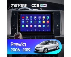 Teyes CC2 PLUS Toyota Previa XR50 2006 - 2019 9" Штатна магнітола