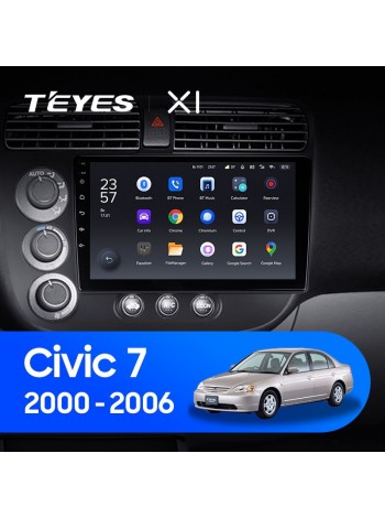 Teyes X1 2+32Gb Honda Civic 7 2000-2006 9" Штатна магнітола