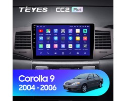 Teyes CC2 PLUS Toyota Corolla 9 E120 2004-2006 9" Штатна магнітола