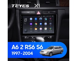 Teyes X1 2+32Gb Audi A6 2 1997-2004 S6 2 1999-2004 RS6 1 2002-2006 9" Штатная магнитола