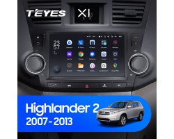 Teyes X1 2+32Gb Toyota Highlander 2 XU40 2007-2013 9" Штатна магнітола