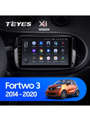 Teyes X1 2+32Gb Mercedes Benz Smart Fortwo 3 C453 A453 W453 2014-2020 9" Штатна магнітола