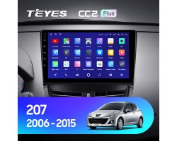 Teyes CC2 PLUS Peugeot 207 2006-2015 9" Штатна магнітола
