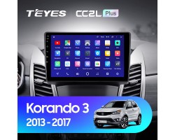 Teyes CC2 PLUS SsangYong Korando 3 Actyon 2 (0 Din) 2013-2017 9" Штатна магнітола