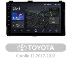 Штатна магнітола AMS T910 Toyota Corolla 11 2017-2018 9"