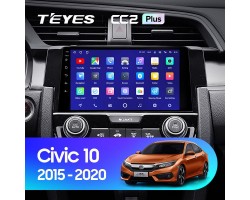 Teyes CC2 PLUS Honda Civic 10 FC FK 2015-2020 9" Штатна магнітола