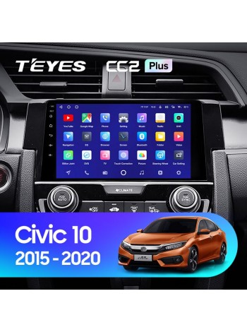 Teyes CC2 PLUS Honda Civic 10 FC FK 2015-2020 9" Штатна магнітола