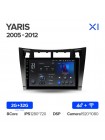 Штатна магнітола Teyes X1 2+32Gb Toyota Yaris XP90 2005-2012 9"