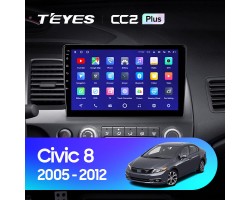 Teyes CC2 PLUS Honda Civic 8 FK FN FD 2005-2012 10" Штатная магнитола