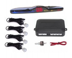 Парковочный радар Baxster PS-418-14 серебристый