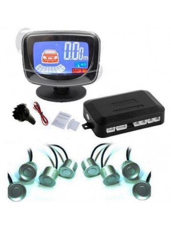 Паркувальний радар iDial D069-8 LCD срібло