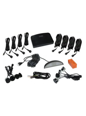 Парковочный радар Qline ParkSense Smart 8 Black