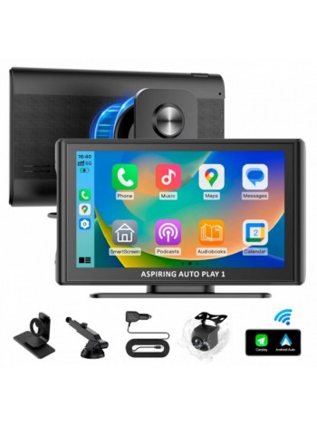 Монитор портативный Aspiring Auto Play 1, Magnet, CarPlay, Android auto
